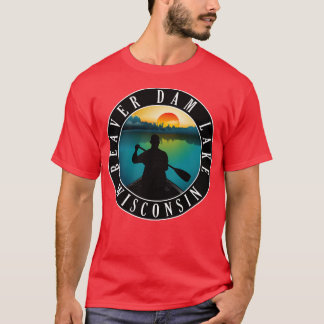 Biaver Dam Lake Wisconsin Canoeing T-Shirt
