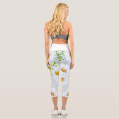 Bib Blume Leggings - gelb und weiß Daisie (Rückseite)
