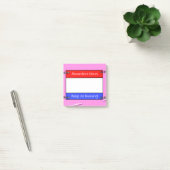 Bib-Nummer des Laufenden Post-it Klebezettel (Büro)