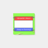 Bib-Nummer des Teilnehmers Post-it Klebezettel (Vorderseite)