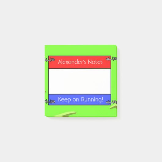 Bib-Nummer des Teilnehmers Post-it Klebezettel (Vorderseite)