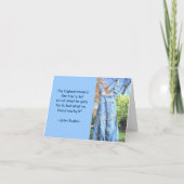 "BIB-ÜBERSCHNEIDUNGEN, DIE AUF DER KLOTHESLINE GET KARTE (Vorderseite)