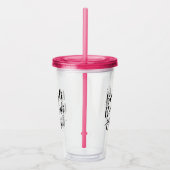 Bibbidi Bobbidi Booze Funny Magic Black Script Acryltrinkbecher (Rechts)