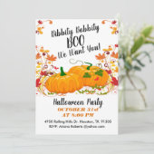 Bibbity Bobbity Boo Halloween Einladung (Stehend Vorderseite)