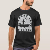Bibbons Lake Fishing Michigan T-Shirt (Vorderseite)