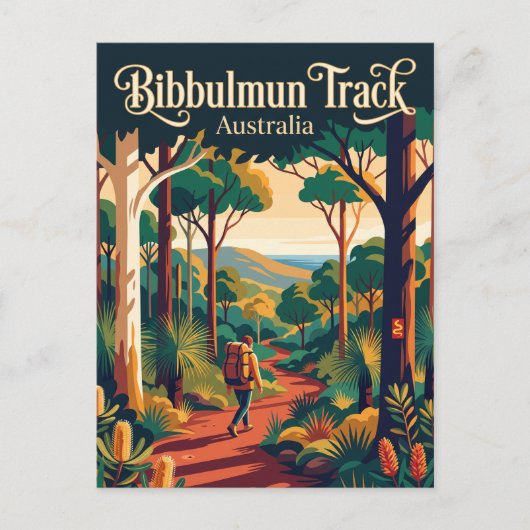 Bibbulmun Track Australien Postkarte (Vorderseite)