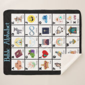 Bibel Alphabetdecke Sherpadecke (Vorderseite (Horizontal))