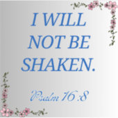 Bibel als Blicker- Sprichwörter 16:8 Aufkleber (Vorderseite)