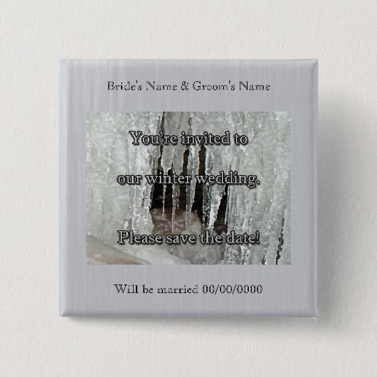 Bibel auf der Dietz Mill Road Save the Date Button (Vorderseite)
