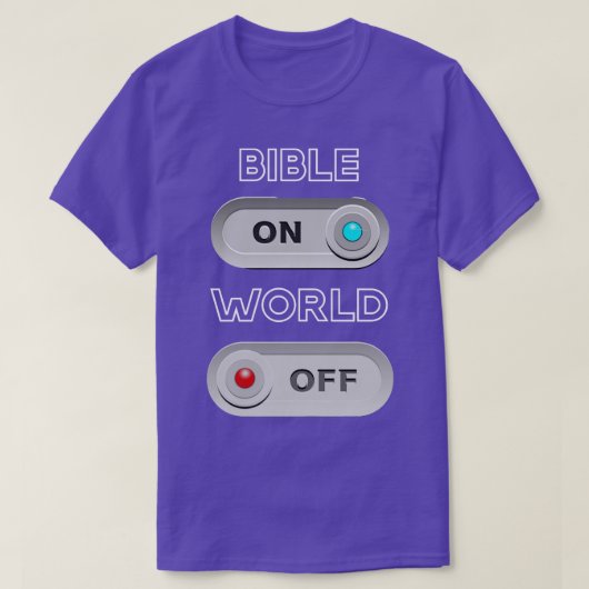 Bibel auf der Welt T-Shirt (Design vorne)