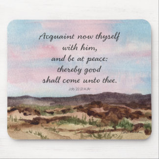 Bibel Buch Ijob Schrift Wüsten Sonnenuntergang Mousepad