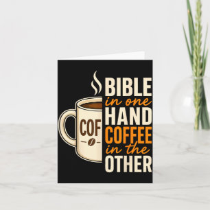 Bibel christlicher Glaube Kaffee Gebet Gläubiger Karte