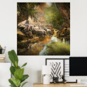 Bibel - Der Herr ist mein Hirte - 1910 Poster (Heimbüro)