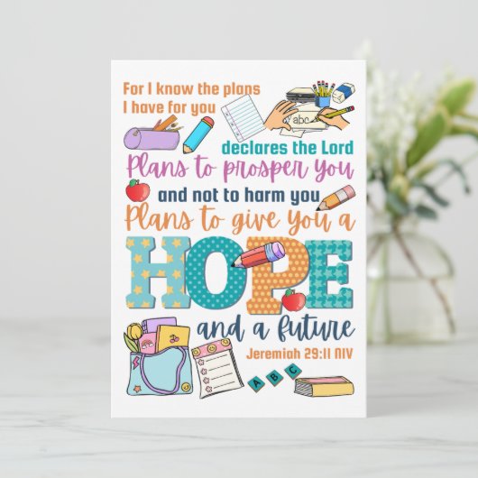 Bibel der Kinder, Jeremiah 29:11 (Stehend Vorderseite)