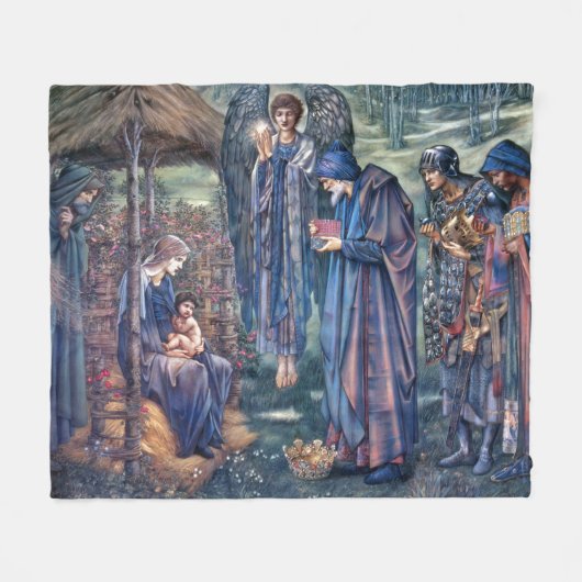 Bibel-Fleece-Decke Nativity-Jesuss Mary Joseph Fleecedecke (Vorderseite (Horizontal))