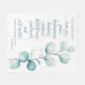 Bibel-Galatians-Fleecedecke Fleecedecke (Vorderseite (Horizontal))