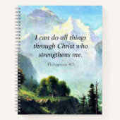 Bibel gießt, Phil 4:13, I can do all things. Notizblock (Vorderseite)