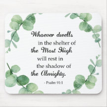 Bibel gießt Psalm 91 Eucalyptus Wreath Christian