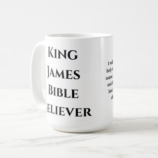 Bibel Glaube Psalms Scripting Verse Kaffeetasse (Vorderseite Links)