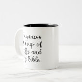 Bibel, Glück ist eine Tasse Kaffee und meine Bibel (Vorderseite Links)