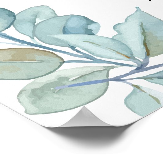 Bibel-Grünkreideplakat Poster (Ecke)