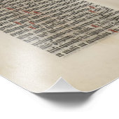 Bibel Gutenberg Seite 2 Poster (Ecke)