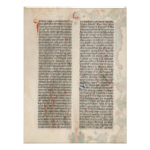 Bibel Gutenberg Seite 2 Poster (Vorne)