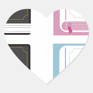 Bibel Herz-Aufkleber