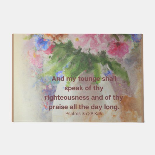 Bibel hilft Ihnen zu trösten Fußmatte (Vorderseite)