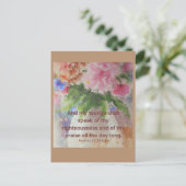 Bibel hilft Ihnen zu trösten Postkarte (Stehend Vorderseite)