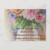 Bibel hilft Ihnen zu trösten Postkarte (Rückseite)