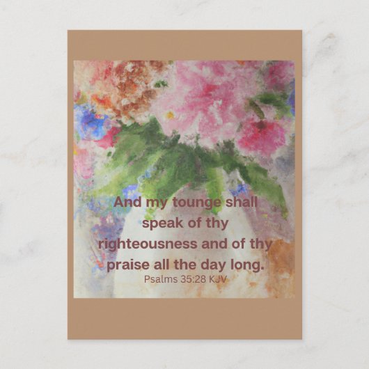 Bibel hilft Ihnen zu trösten Postkarte (Vorderseite)