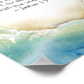 Bibel Inspiration Poster mit Beach Art (Ecke)