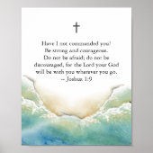 Bibel Inspiration Poster mit Beach Art (Vorne)