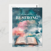 Bibel Inspiriert Postkarte - Joshua 1:9 (Vorne/Hinten)