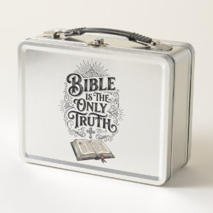 Bibel Ist Die Einzige Wahrheit Christliches T-Shir Metall Brotdose