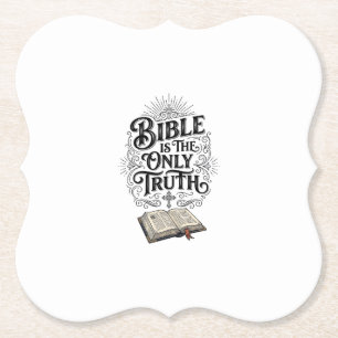 Bibel ist die einzige Wahrheit Christliches T-Shir Untersetzer