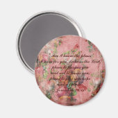 Bibel Jeremiah 29:11 Magnet (Vorderseite/Rückseite)