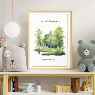Bibel-Kinderzimmer-Dekoration, Kinderzimmer zum Th Fotodruck