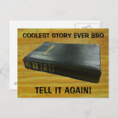 Bibel, kühle Story Bro Postkarte (Vorne/Hinten)