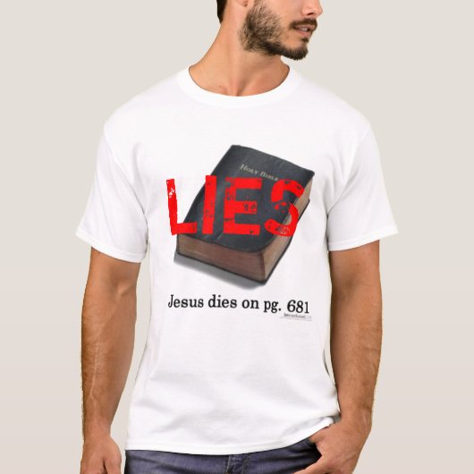 Bibel liegt T - Shirt (Vorderseite)
