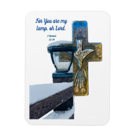 Bibel MAGNET Sie sind meine Lampe Oh Herr mit Kreu