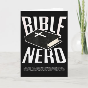 Bibel-Nerd Christliche Theologie Student Heiliger Karte