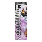 Bibel: Notennummern, Glaube, Kreuz Thermosbecher (Rückseite)