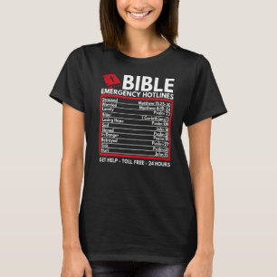 Bibel-Notrufnummern Christliche Bibel und Jesus T-Shirt