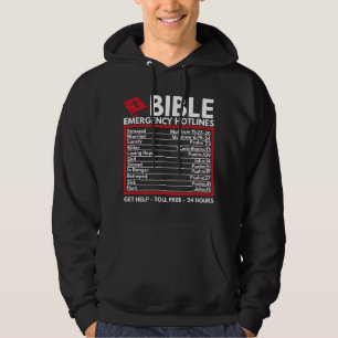 Bibel-Notrufnummern - Lustige christliche Bibel &  Hoodie