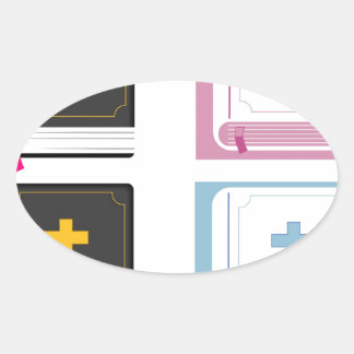 Bibel Ovaler Aufkleber