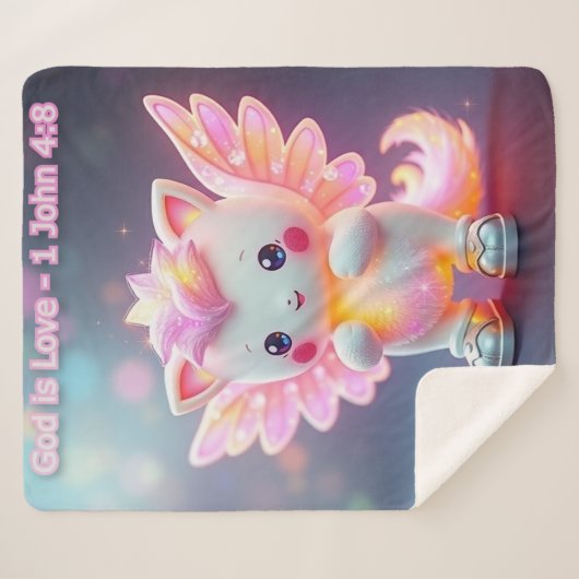 Bibel Pals #1 - Nini - Gott ist Liebe 1 John 4:8 Sherpadecke (Vorderseite (Horizontal))