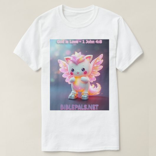 Bibel Pals #1 - Nini - Gott ist Liebe 1 John 4:8 T-Shirt (Design vorne)