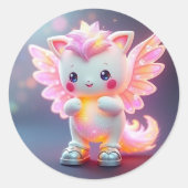 Bibel Pals #1 - Nini (kein Text) Runder Aufkleber (Vorderseite)